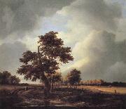 Jacob van Ruisdael Landscape with Shepherds and Peasants oil